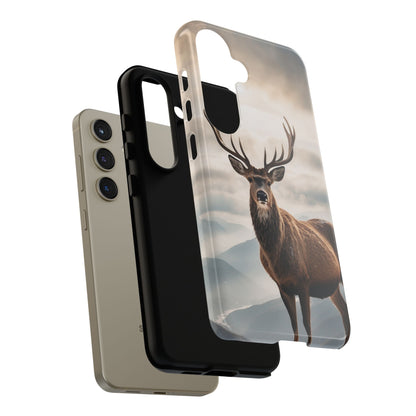 Alpine Majesty: Stag in Snow – Samsung Galaxy Case