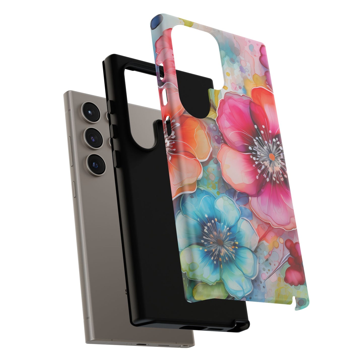 Vibrant Watercolor Floral Garden - Samsung Galaxy Series Case