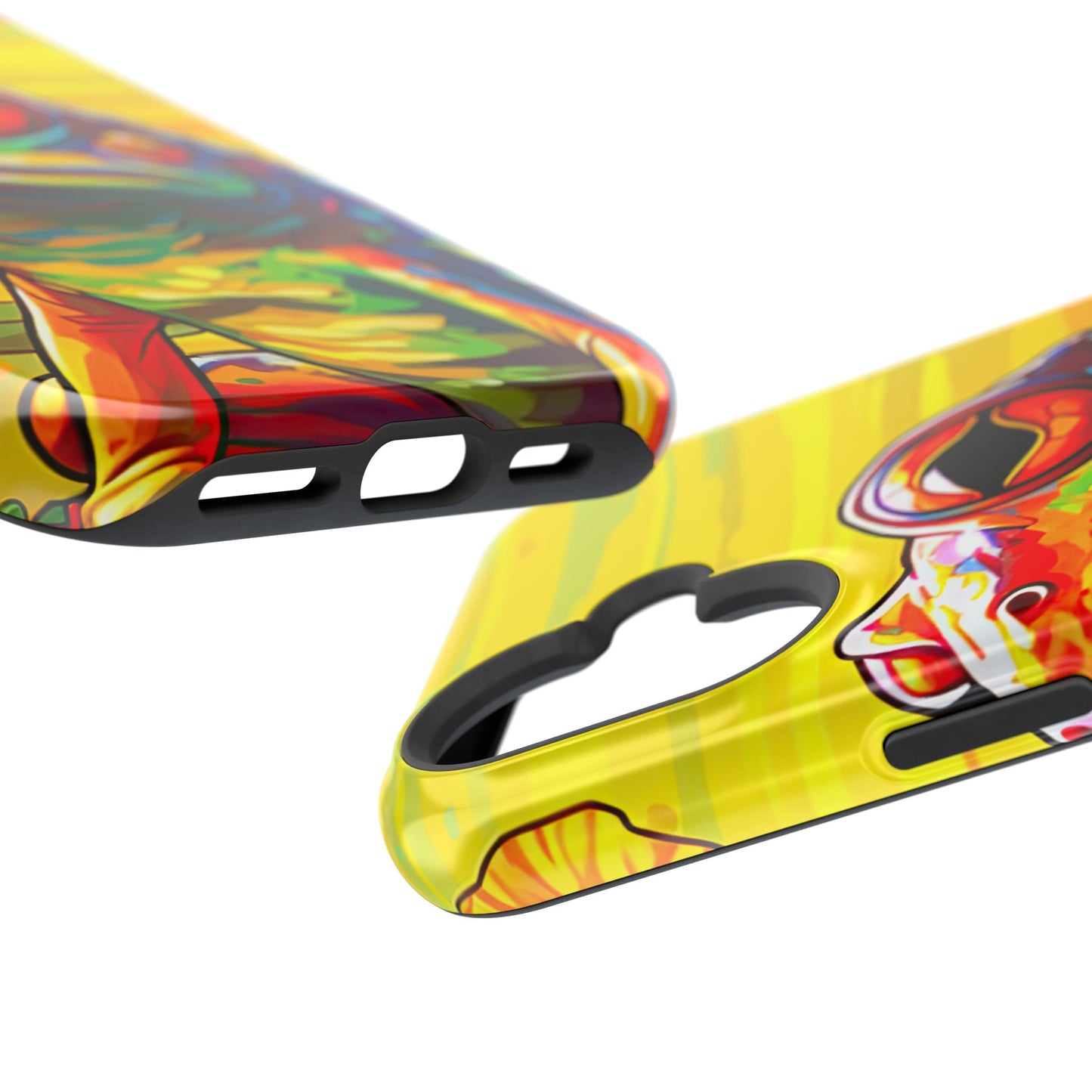 Vibrant Rainbow Frog Design – MagSafe iPhone Case