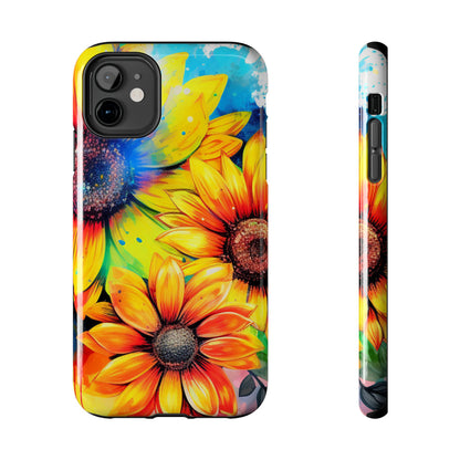 Vibrant Sunflower Splash - iPhone Series Case