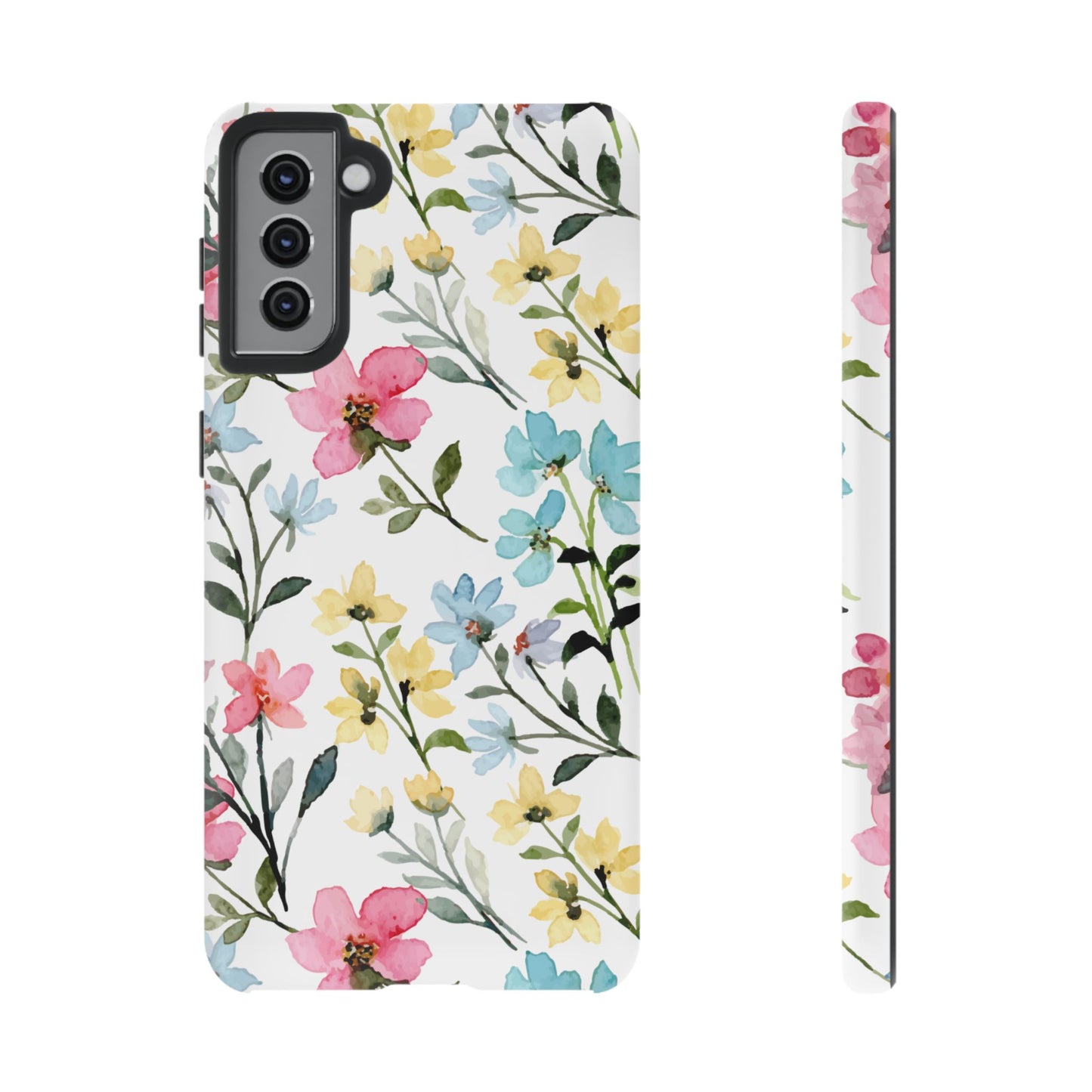 Watercolor Floral Bliss – Samsung Galaxy Case with Pastel Flower Design