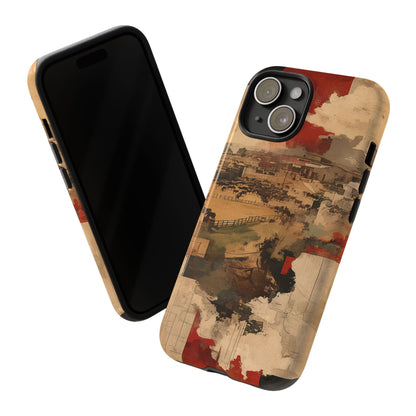 Vintage Abstract iPhone Case - Rustic Art Protective Cover