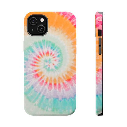 Pastel Tie-Dye MagSafe iPhone Case – Soft Colors & Magnetic Functionality