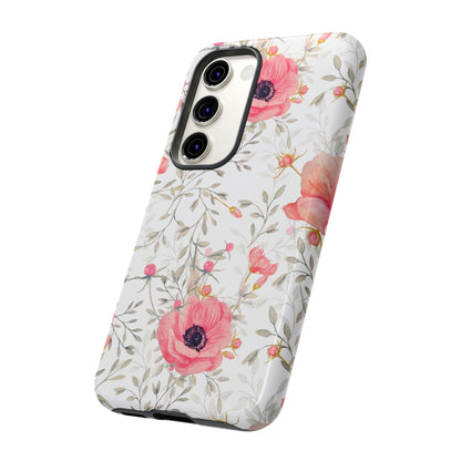 Pink Floral Watercolor Samsung Galaxy Case – Elegant Blossom Design