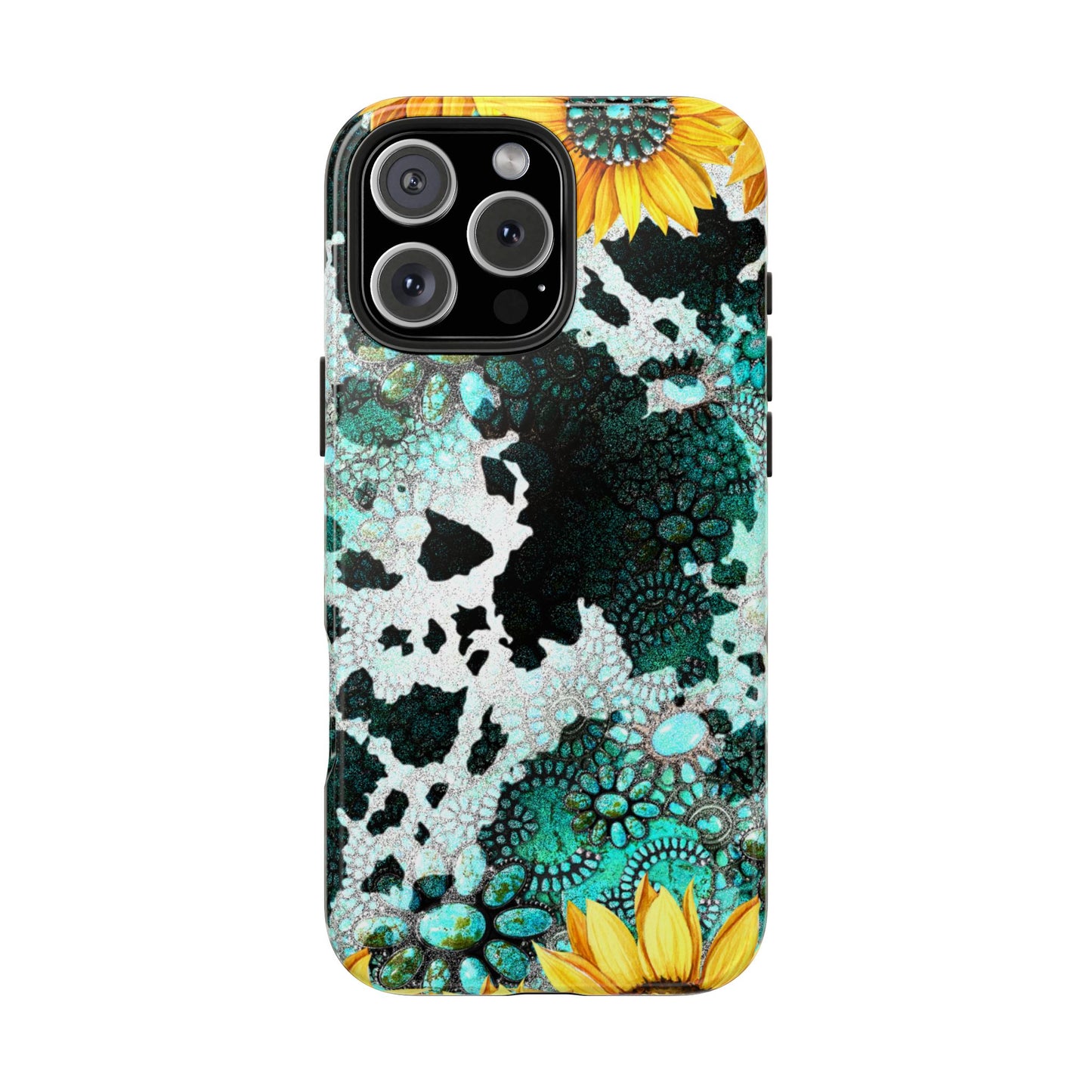 Boho Turquoise Sunflower Lace - iPhone Series Case