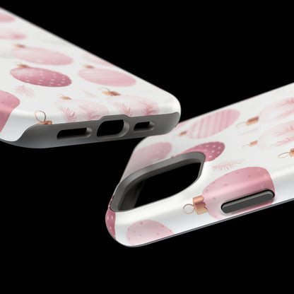 MagSafe iPhone Case: Merry in Pink – Christmas Balls