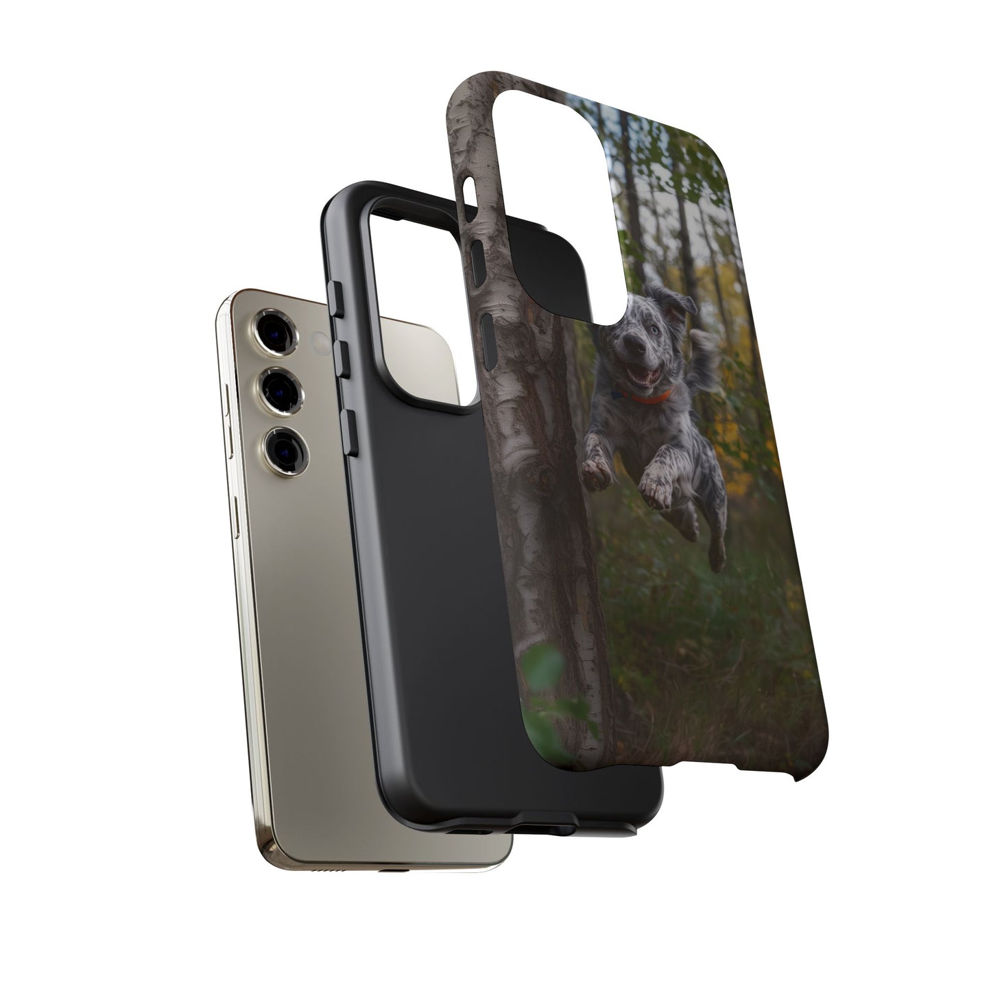 Happy Forest Dog iPhone Case – Nature-Inspired Protective Cover