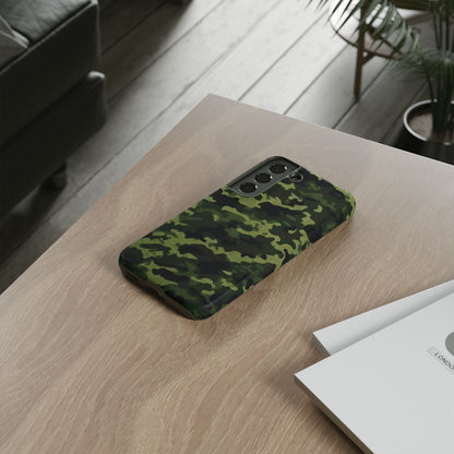 Dark Green Camouflage – Samsung Galaxy Case, Durable and Stylish