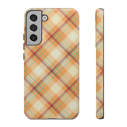 Samsung Galaxy Case - Warm Autumn Plaid Design