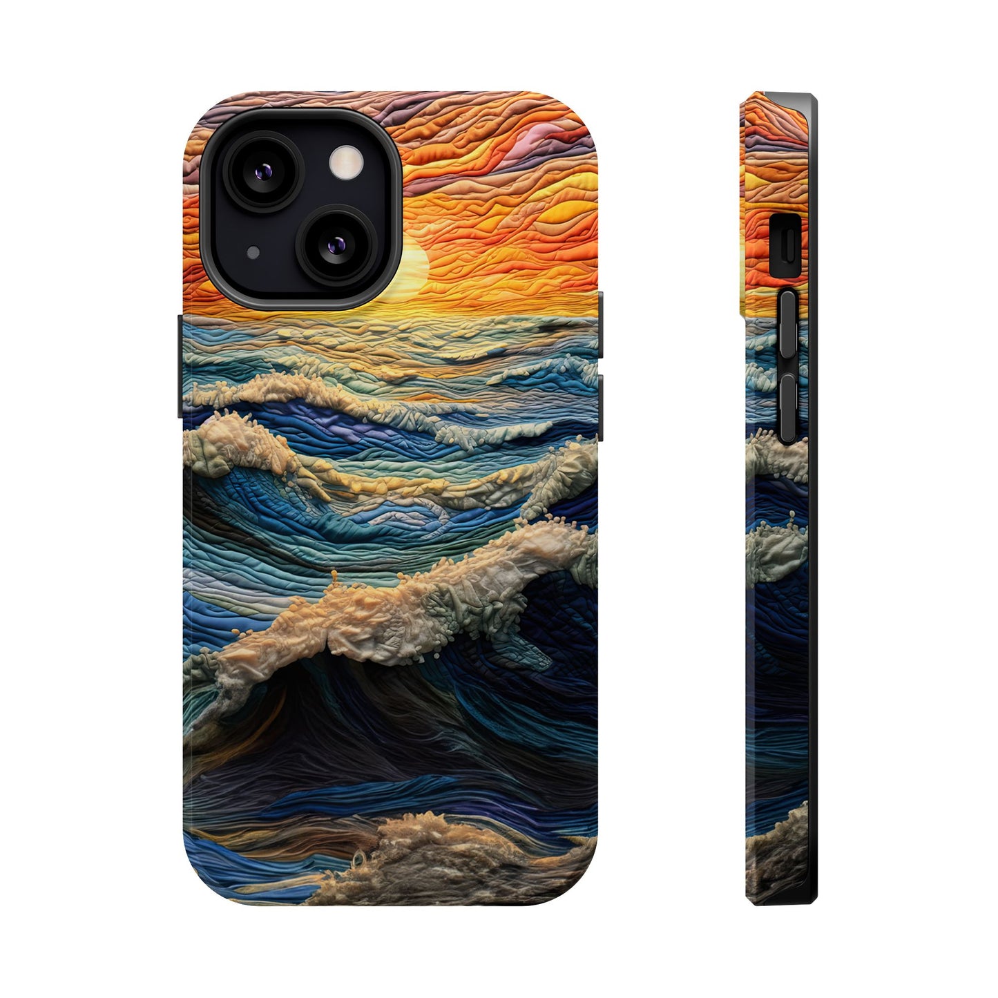 Ocean Sunset Tapestry Waves – MagSafe iPhone Series Case