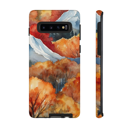 Autumn Mountain Forest Watercolor - Samsung Galaxy Case