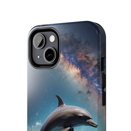 Dolphin Galaxy Splash - iPhone Case