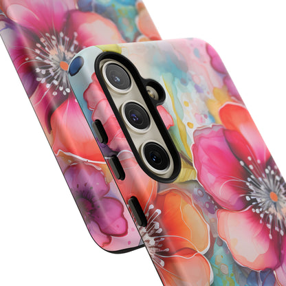 Vibrant Watercolor Floral Garden - Samsung Galaxy Series Case