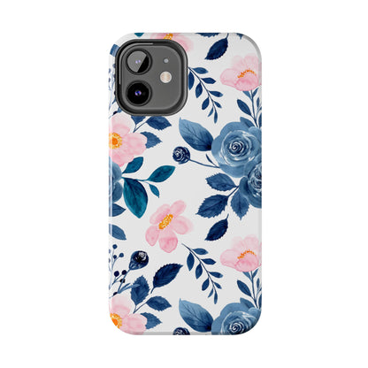 Pastel Garden Charm – iPhone Series Case with Watercolor Flowers