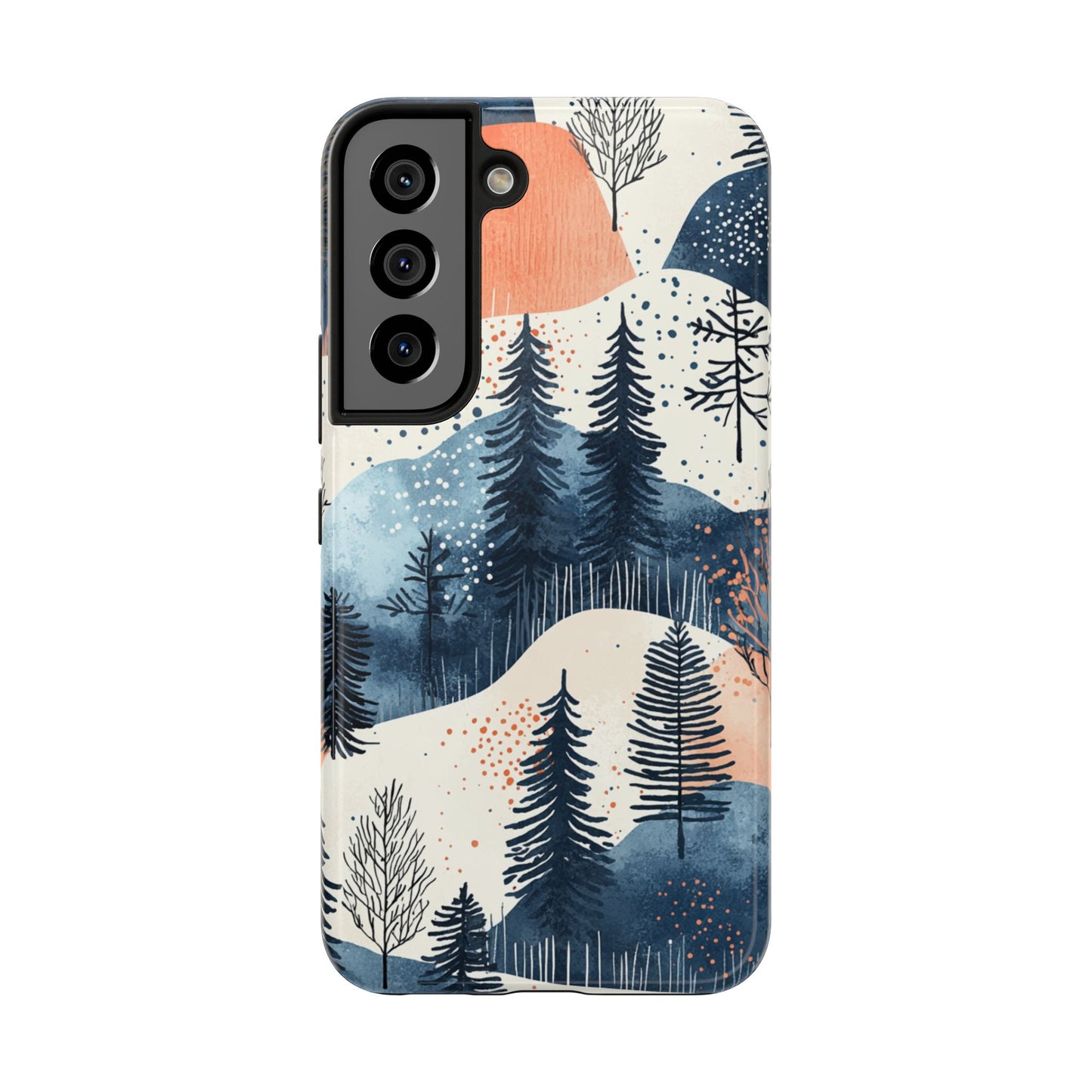 Winter Forest Samsung Galaxy Case | Watercolor Pine Trees