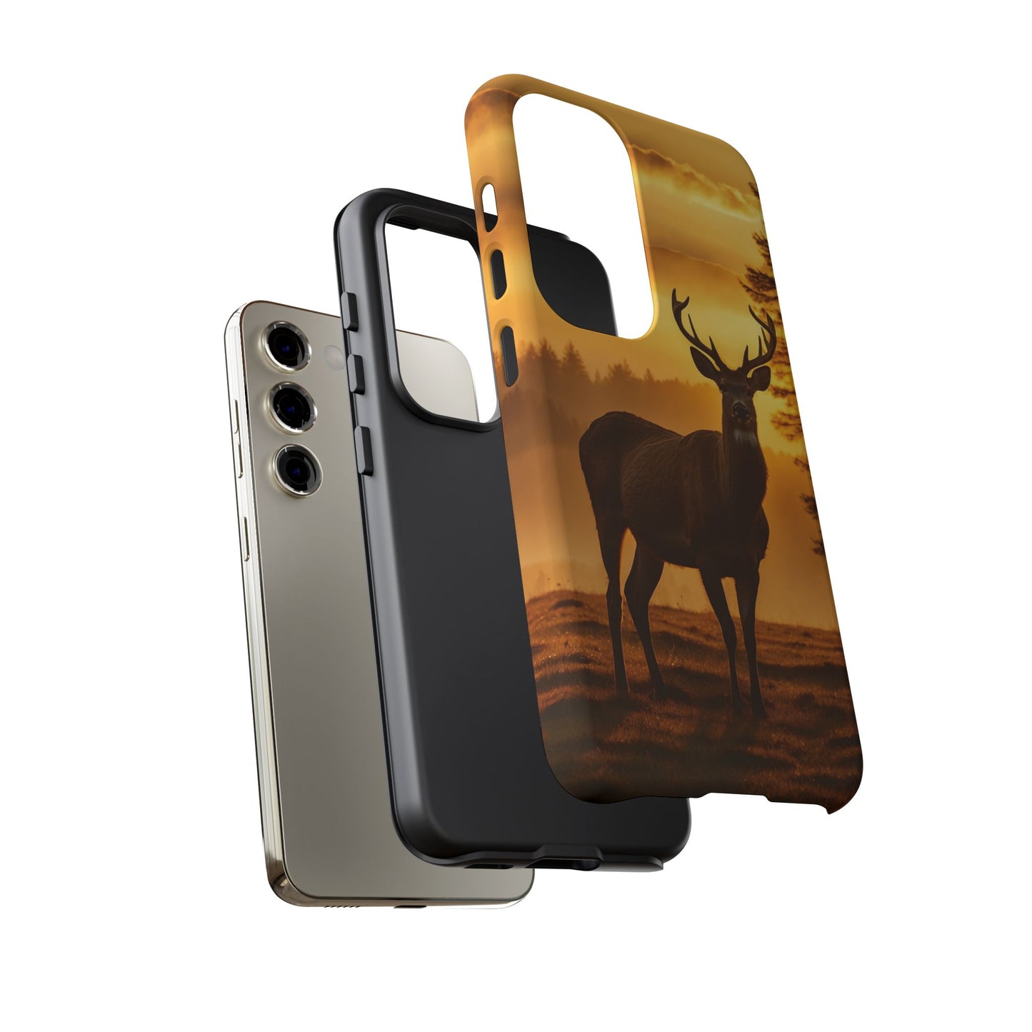 Sunset Majesty: Regal Stag – Samsung Galaxy Case