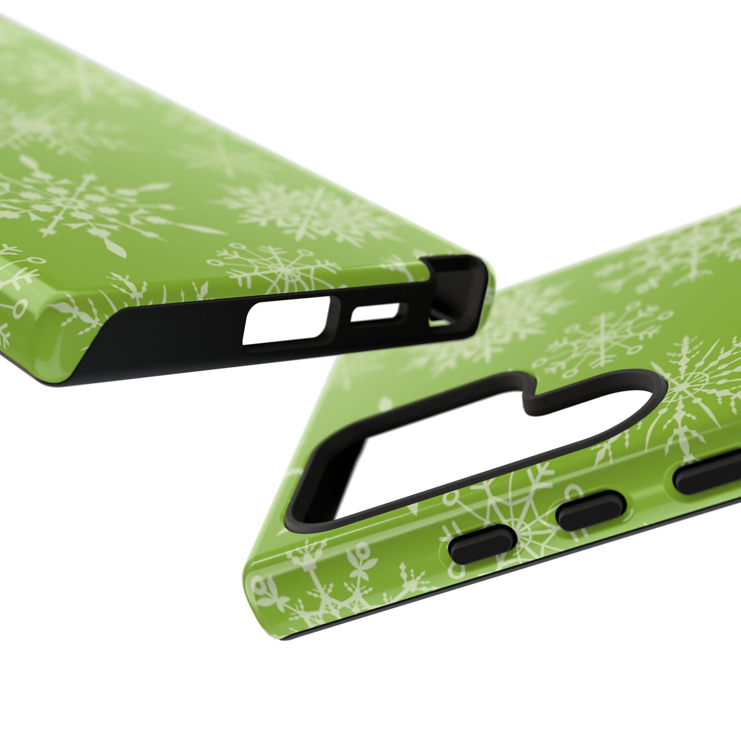 Green Snowflake Pattern – Samsung Galaxy Series Case