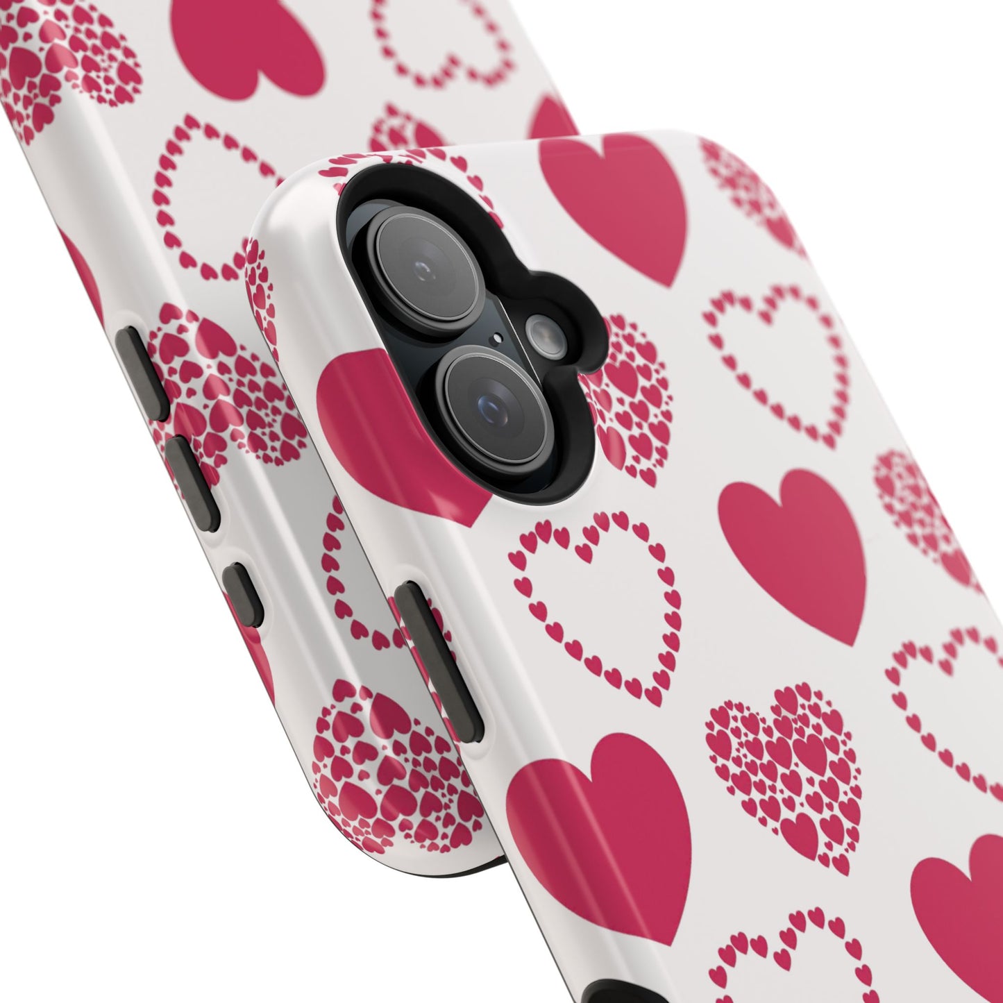 Clustered Pink Hearts MagSafe iPhone Case