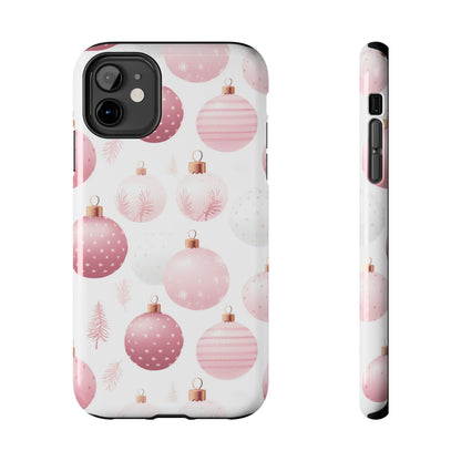 iPhone Case: Merry in Pink – Christmas Balls