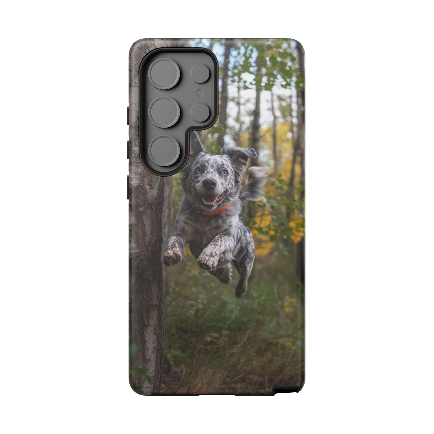 Happy Forest Dog Samsung Galaxy Case – Nature-Inspired Protective Cover