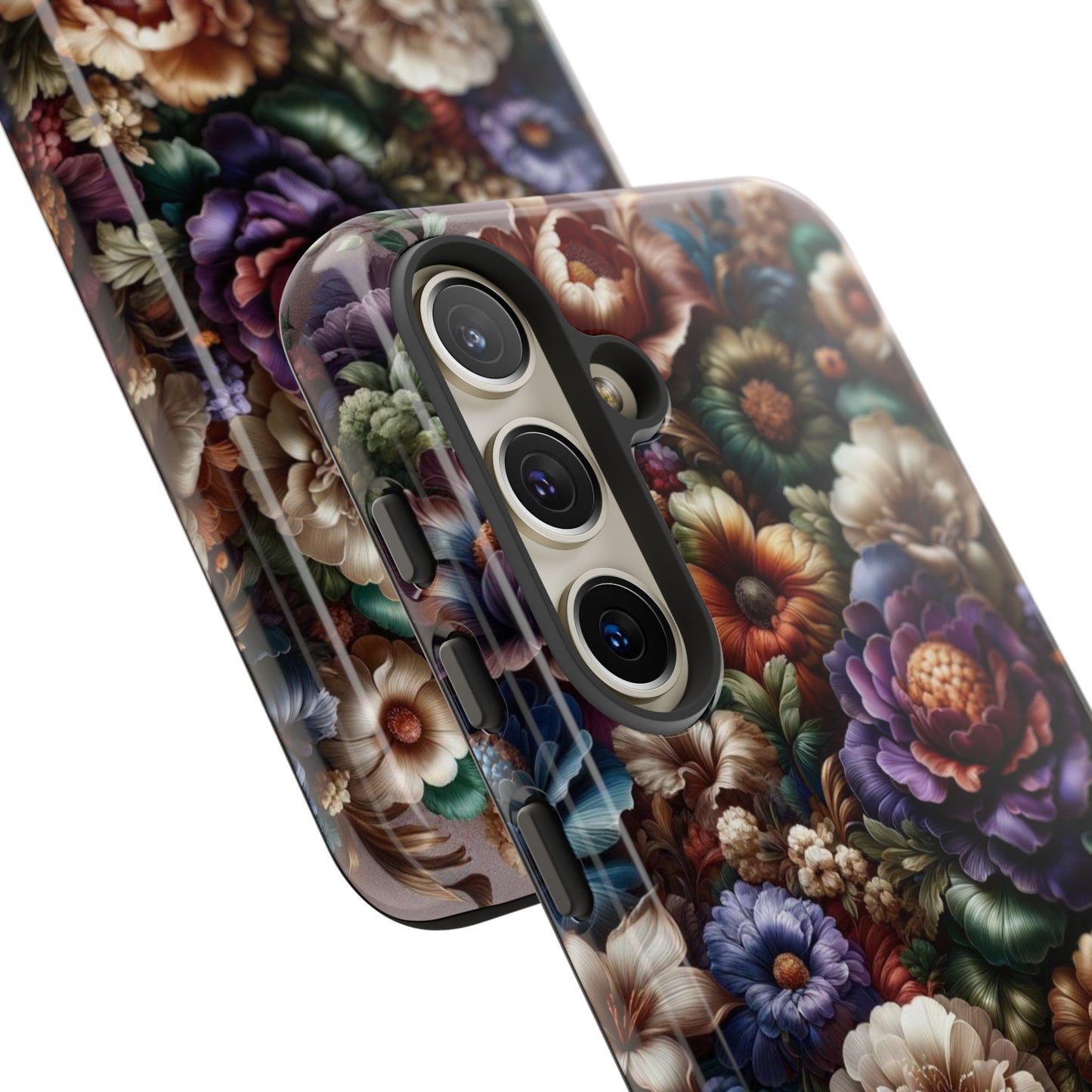 Floral Elegance For Samsung - Protective Dual-Layer Design with Vibrant Full-Wrap Print