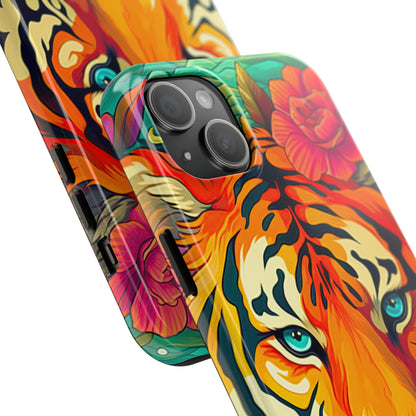 Fierce Rainbow Tiger Art - iPhone Series Case