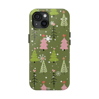 Whimsical Christmas Tree Pattern – iPhone Series Case