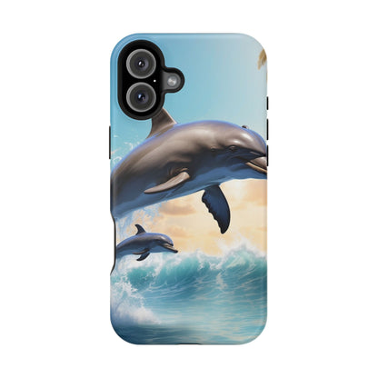 Dolphin Galaxy Splash - MagSafe-Compatible Case