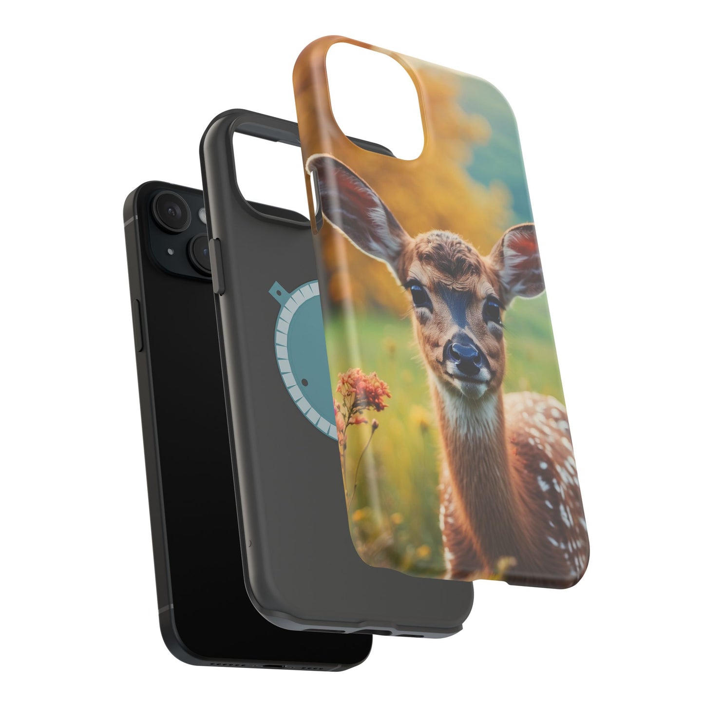 MagSafe-Compatible iPhone Case – Golden Meadow Fawn