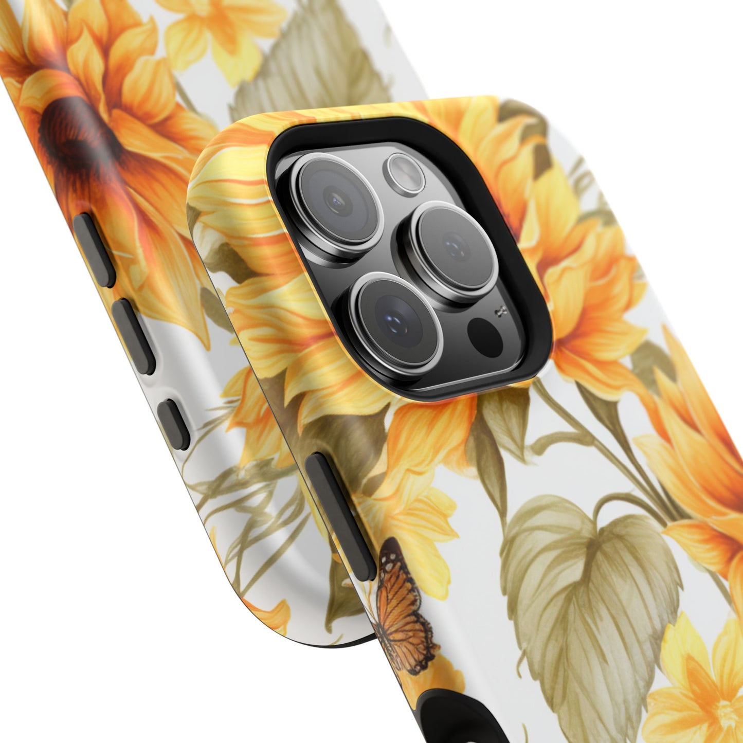 Sunflower & Butterfly Bliss - MagSafe iPhone Series Case