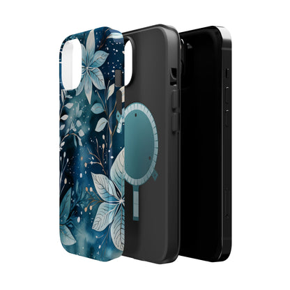 Midnight Frost Botanical – MagSafe iPhone Case