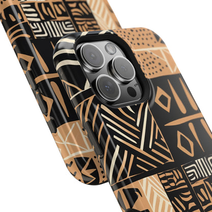 Tribal Geo-Pattern MagSafe Case – Bold Ethnic Design