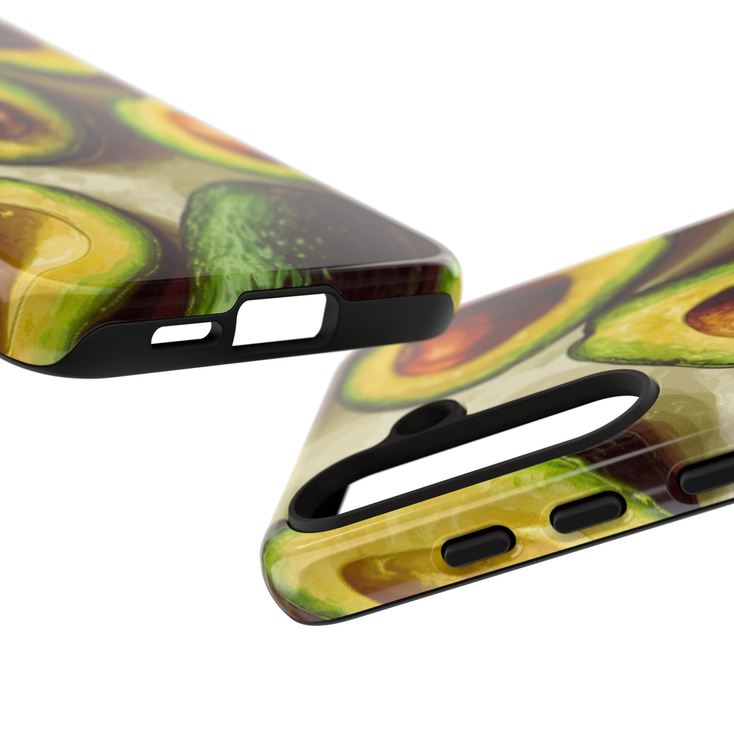 Realistic Avocado Samsung Galaxy  Case – Detailed Green Fruit Design, Shockproof Protection