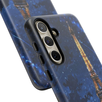 Samsung Galaxy Case - Eiffel Tower Under Starlit Sky Design