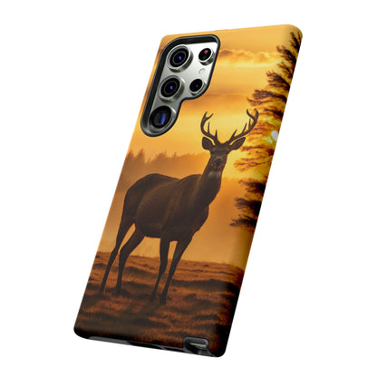 Sunset Majesty: Regal Stag – Samsung Galaxy Case