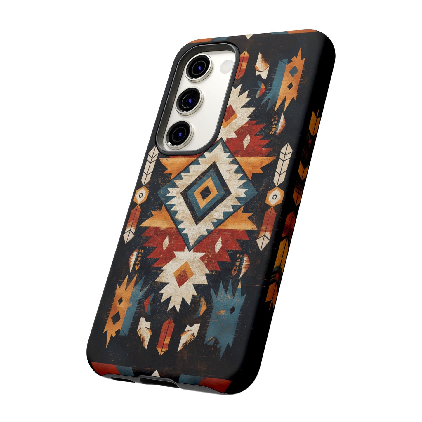 Southwestern Arrow & Diamond Tough Samsung Galaxy Case – Bold Tribal Design, Dual-Layer Protection
