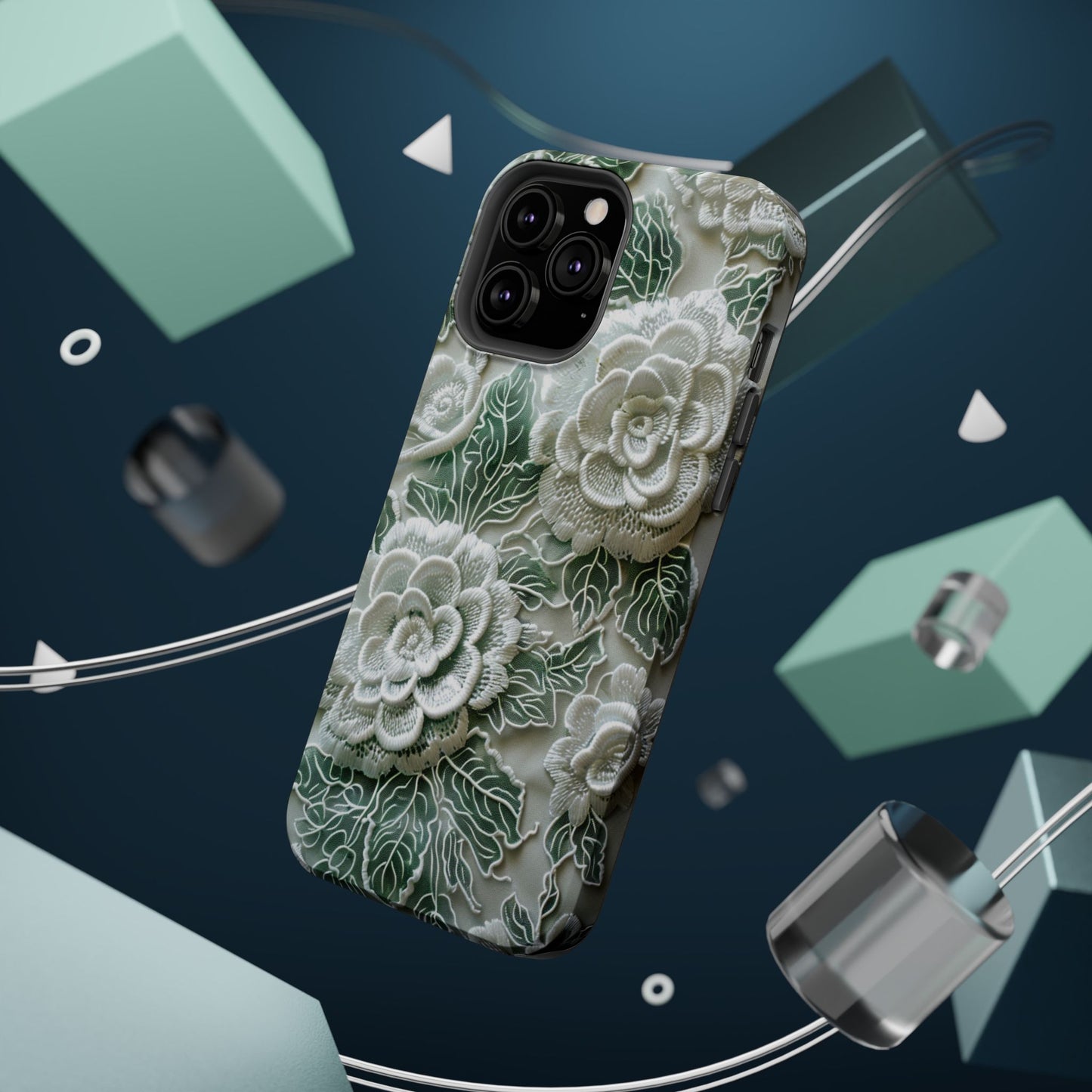 Elegant Blossoms 3D iPhone Case