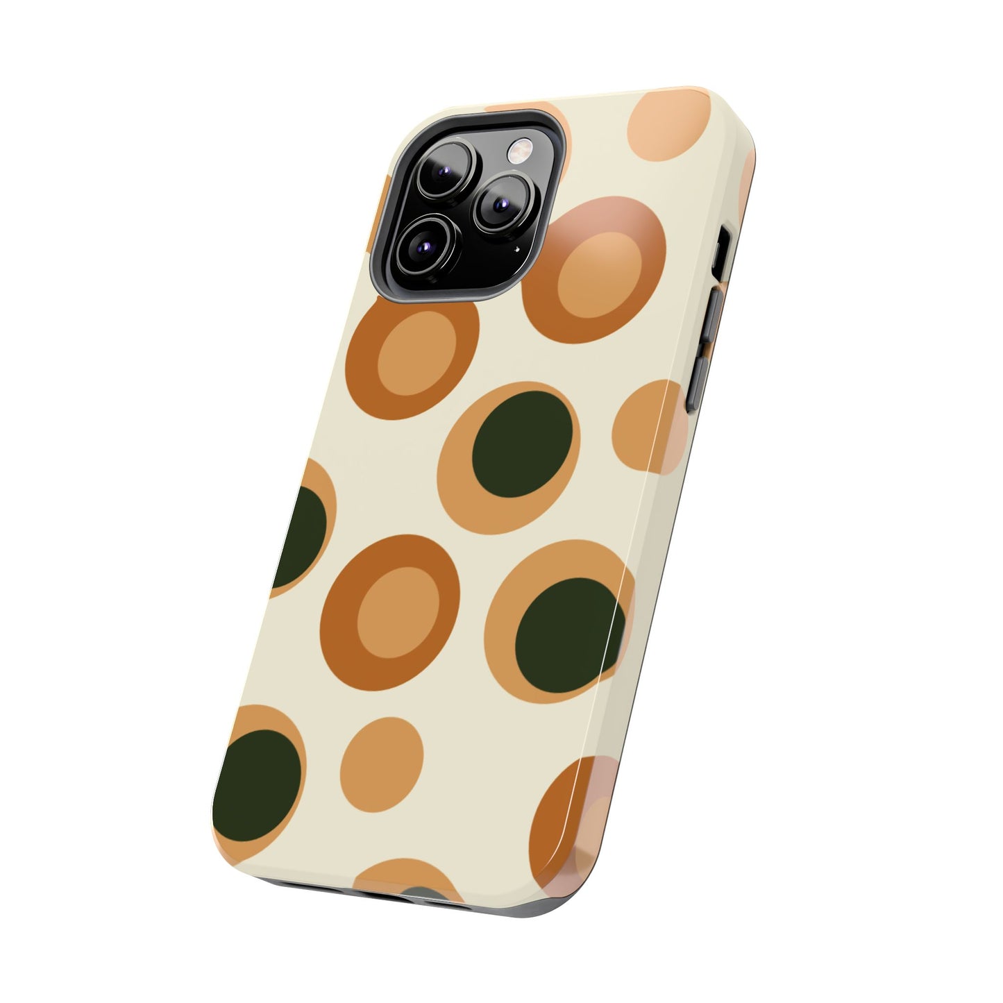 Retro Earthy Circles - iPhone Case