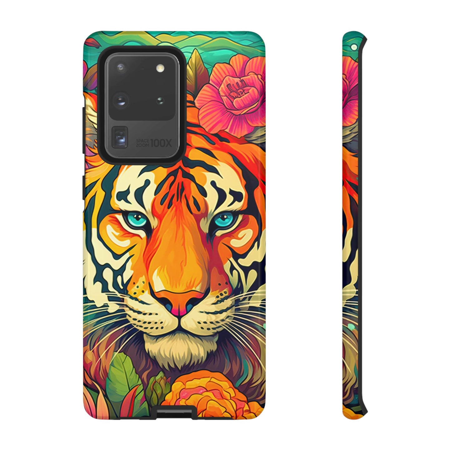 Fierce Rainbow Tiger Art - Samsung Galaxy Case