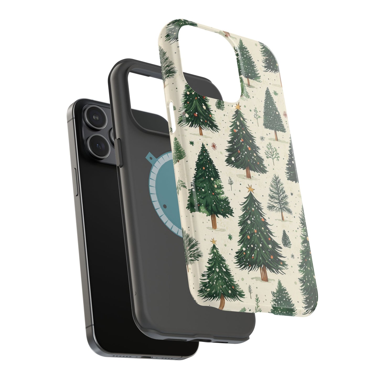 Festive Christmas Tree Forest Pattern – MagSafe iPhone Series Case