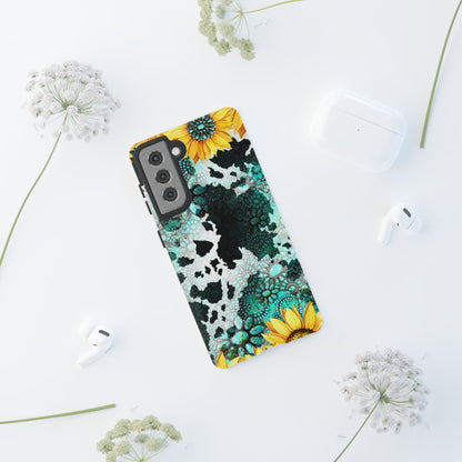 Boho Turquoise Sunflower Lace - Samsung Galaxy Series Case