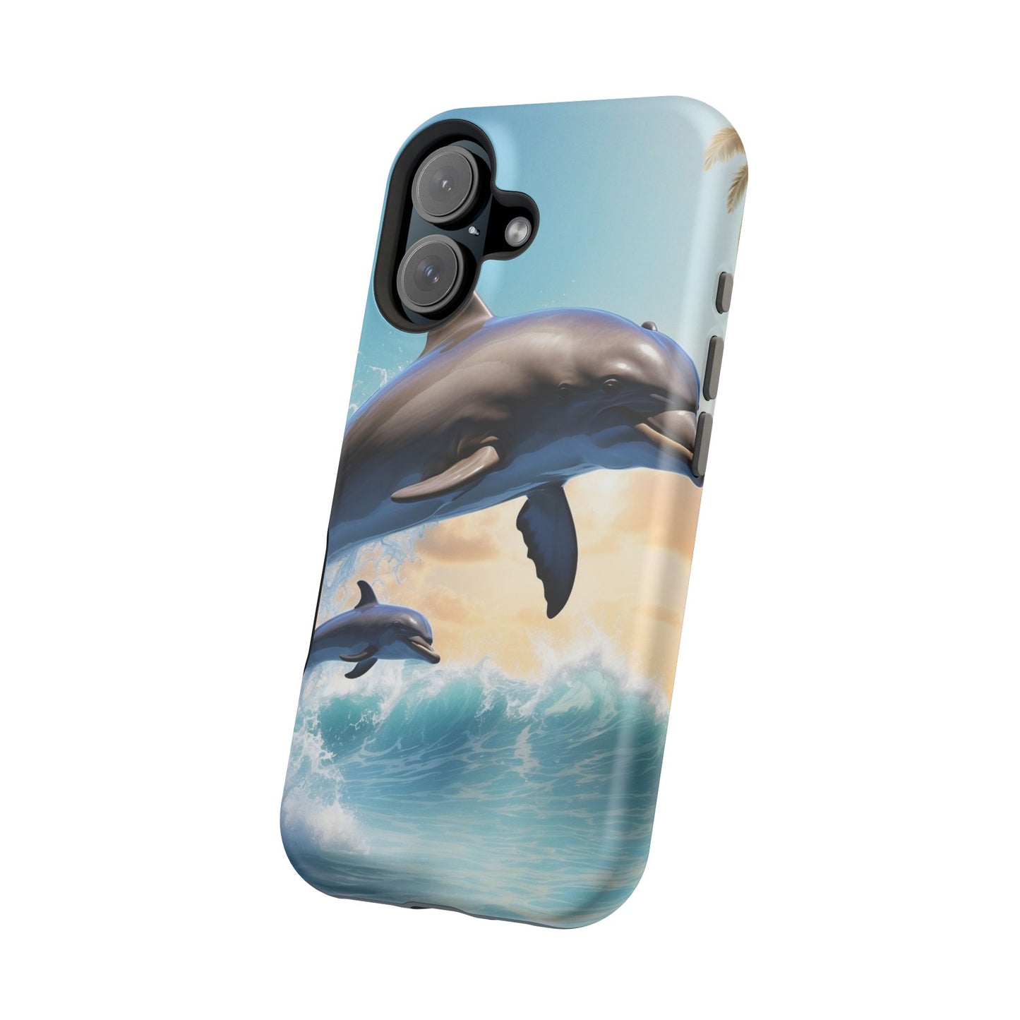 Dolphin Galaxy Splash - MagSafe-Compatible Case