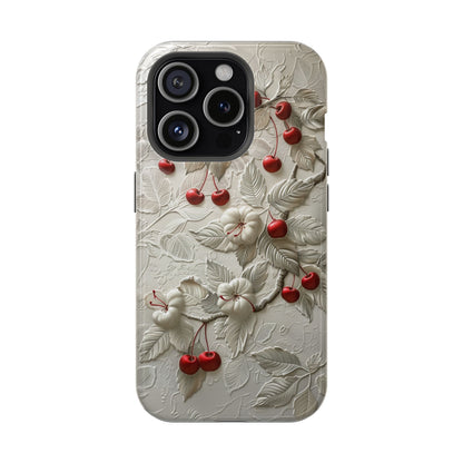 Unleash Your Inner Goddess With Our Athenian Elegance Cherry Marble Phone Case | A Blend of Classic Art and Modern Tech | Cute Cherries | Stone