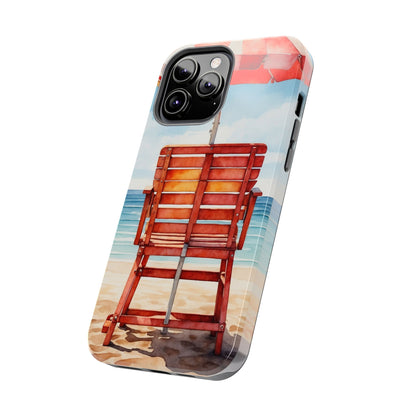 Beachfront Sunset Lounge iPhone Case – Rearview Edition