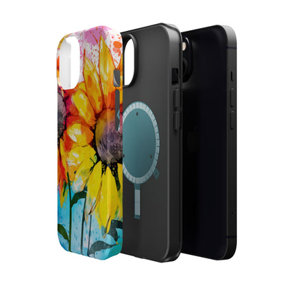 Bold Watercolor Sunflowers - MagSafe iPhone Series Case