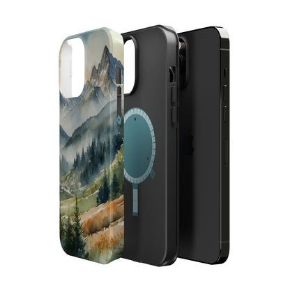 Serene Alpine Forest - MagSafe iPhone Case