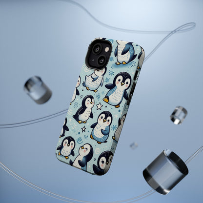 Cute Penguin Parade iPhone Case