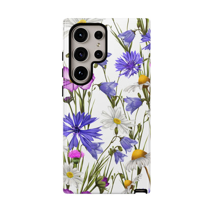 Wildflower Meadow Samsung Galaxy Case – Purple, Blue, and White Floral Design