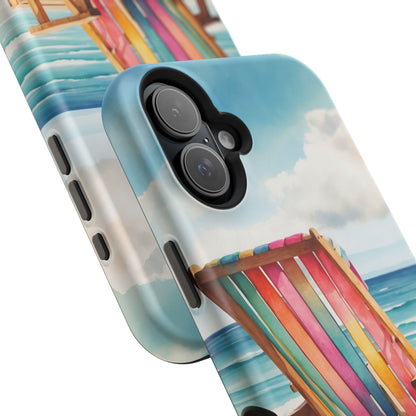 Vibrant Beach Escape MagSafe iPhone Case – Summer Vibes Design