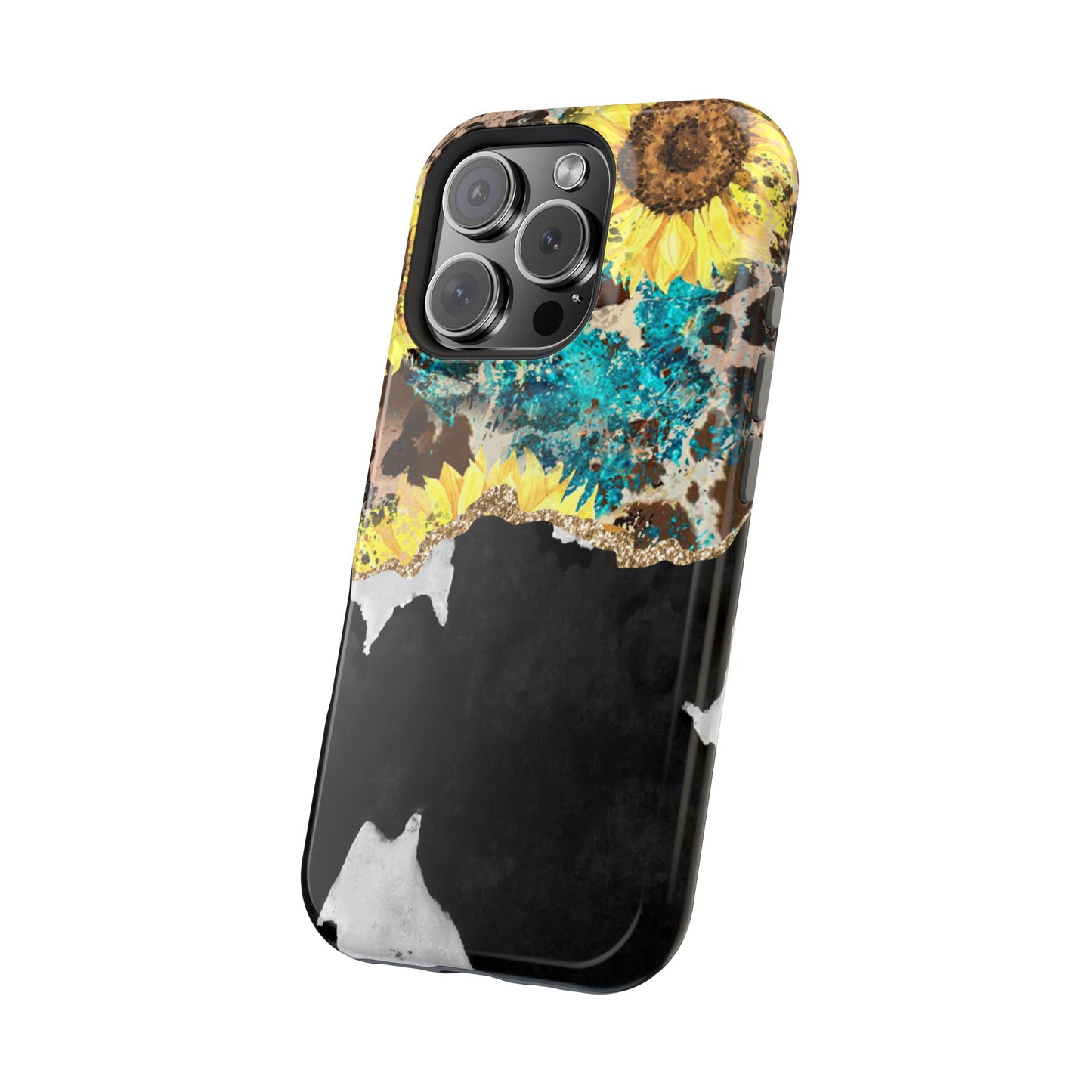 Rustic Sunflower Leopard Glam - MagSafe iPhone Series Case